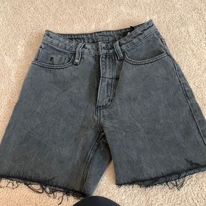 THRILLS Bermuda Black denim shorts